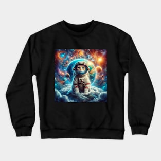 Space cat Crewneck Sweatshirt